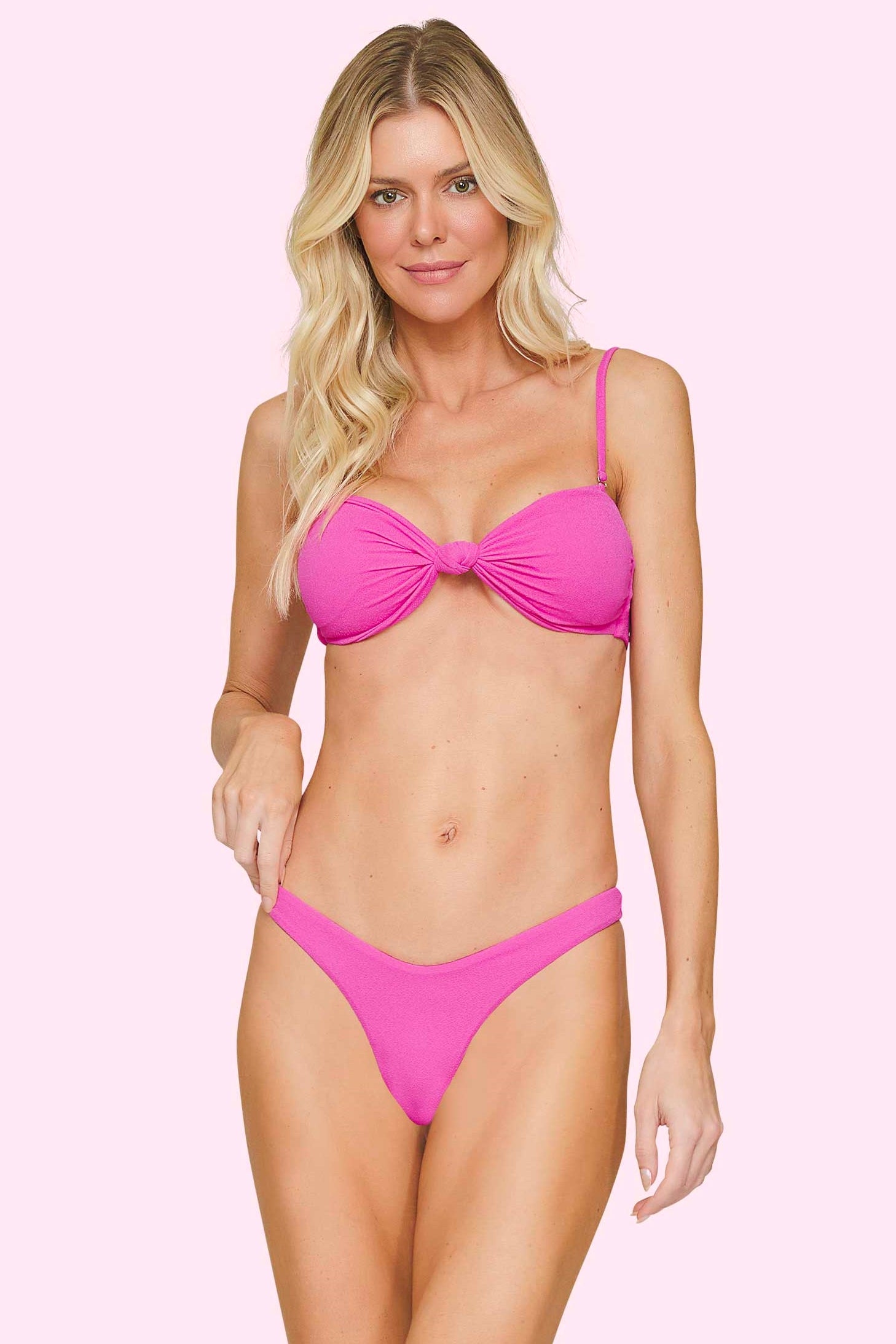 Pink Magie High Asa Delta Bikini Bottom Lua Lua
