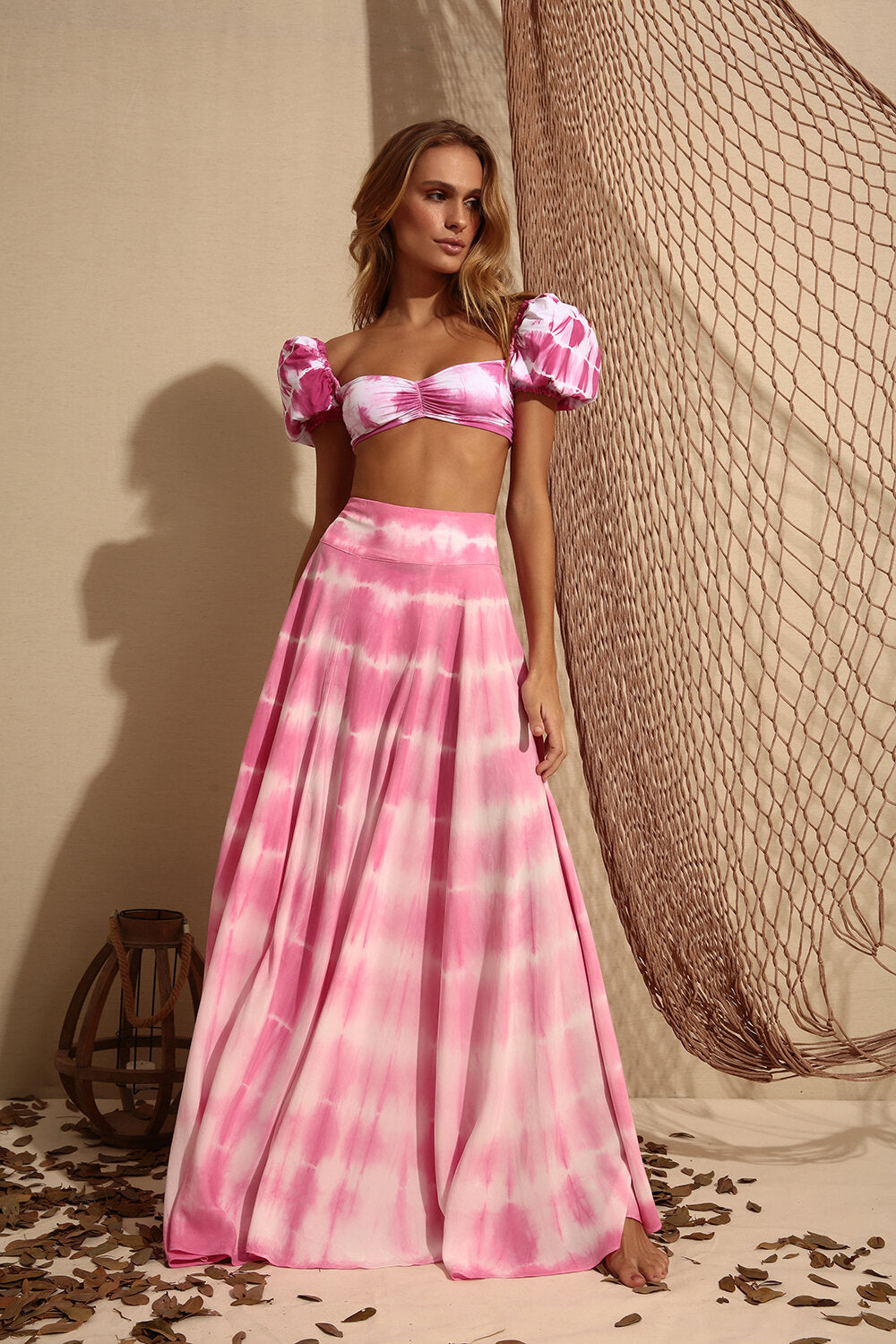 pink tie dye skirt - cover up - gapaz - bikiniland