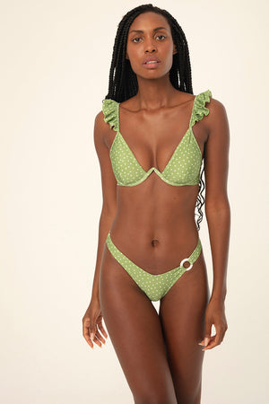 Alba Green High Cut Bikini Bottoms - HYPE BEACHWEAR - Bikini - HYPE BEACHWEAR