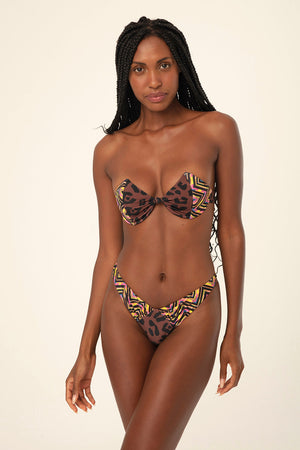 Angelita Leopard Cupped Bikini Top - HYPE BEACHWEAR - bikiniland