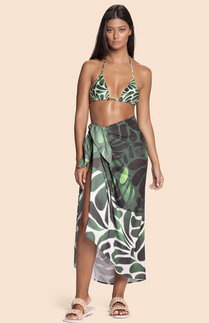 Leaf Green Triangle Bikini Top - Lua Lua - Bikini Land