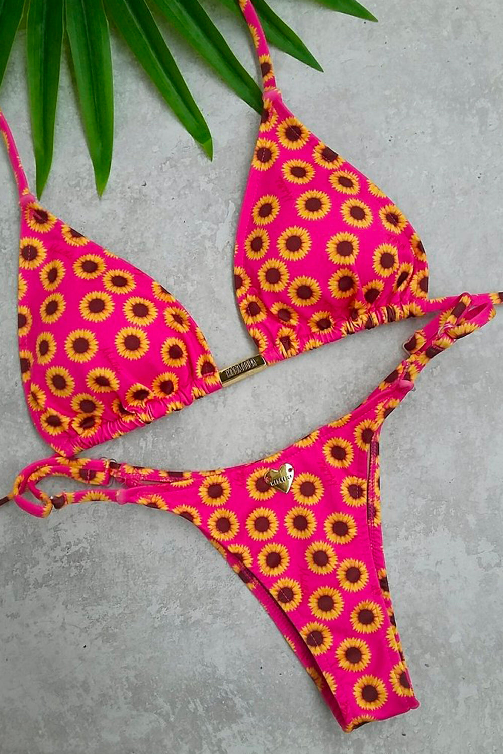 Pink Sunflower Bikini Bottoms - Madallola - Bikini - Madallola