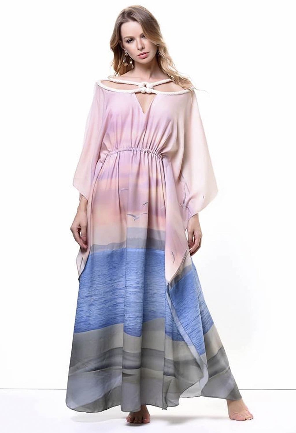 Beach Print Kaftan - Karla Vivian - bikiniland