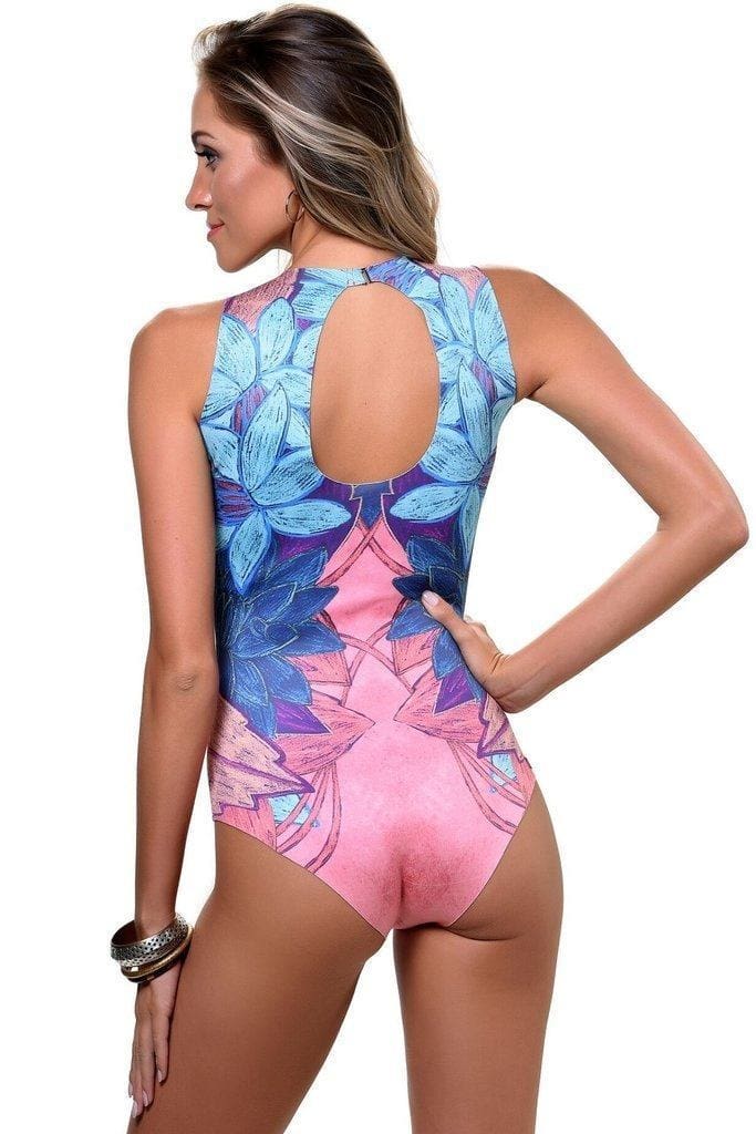 Floral Neoprene One-Piece - Karla Vivian - bikiniland