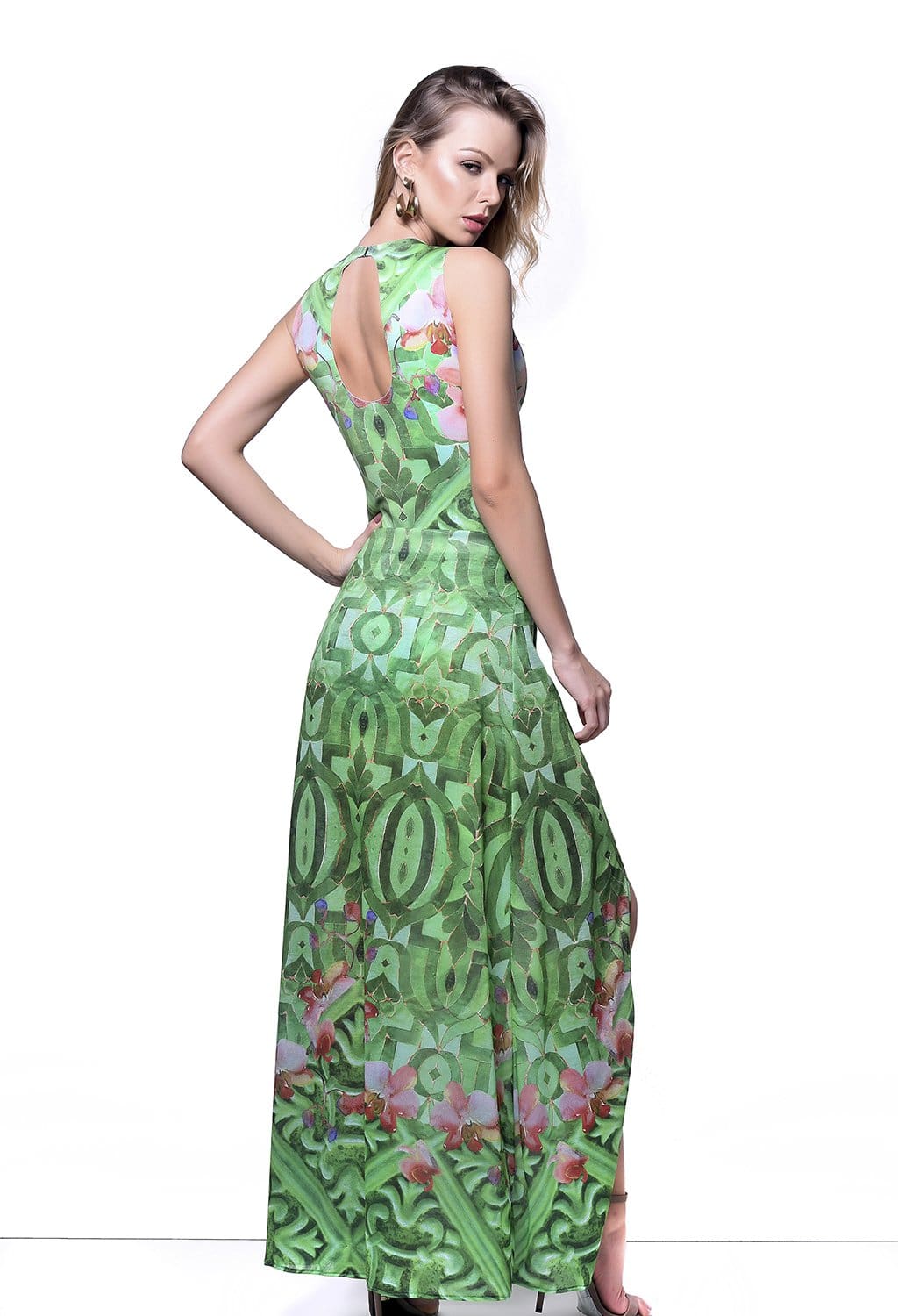 Green Maxi Skirt - Karla Vivian - bikiniland