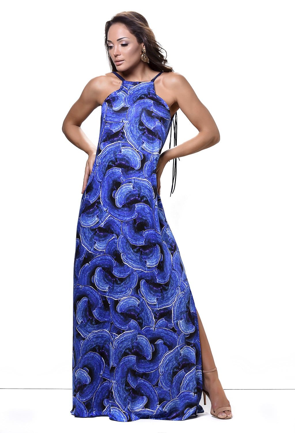 Halter Neck Maxi Dress - Karla Vivian - bikiniland