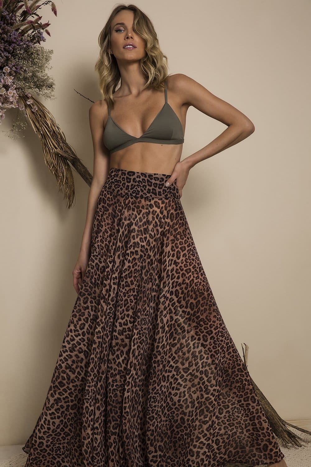 Leopard Print Skirt - Gapaz - bikiniland