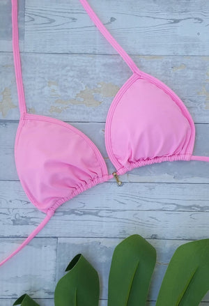 Light Pink Triangle Bikini Top - Banka Panka - bikiniland