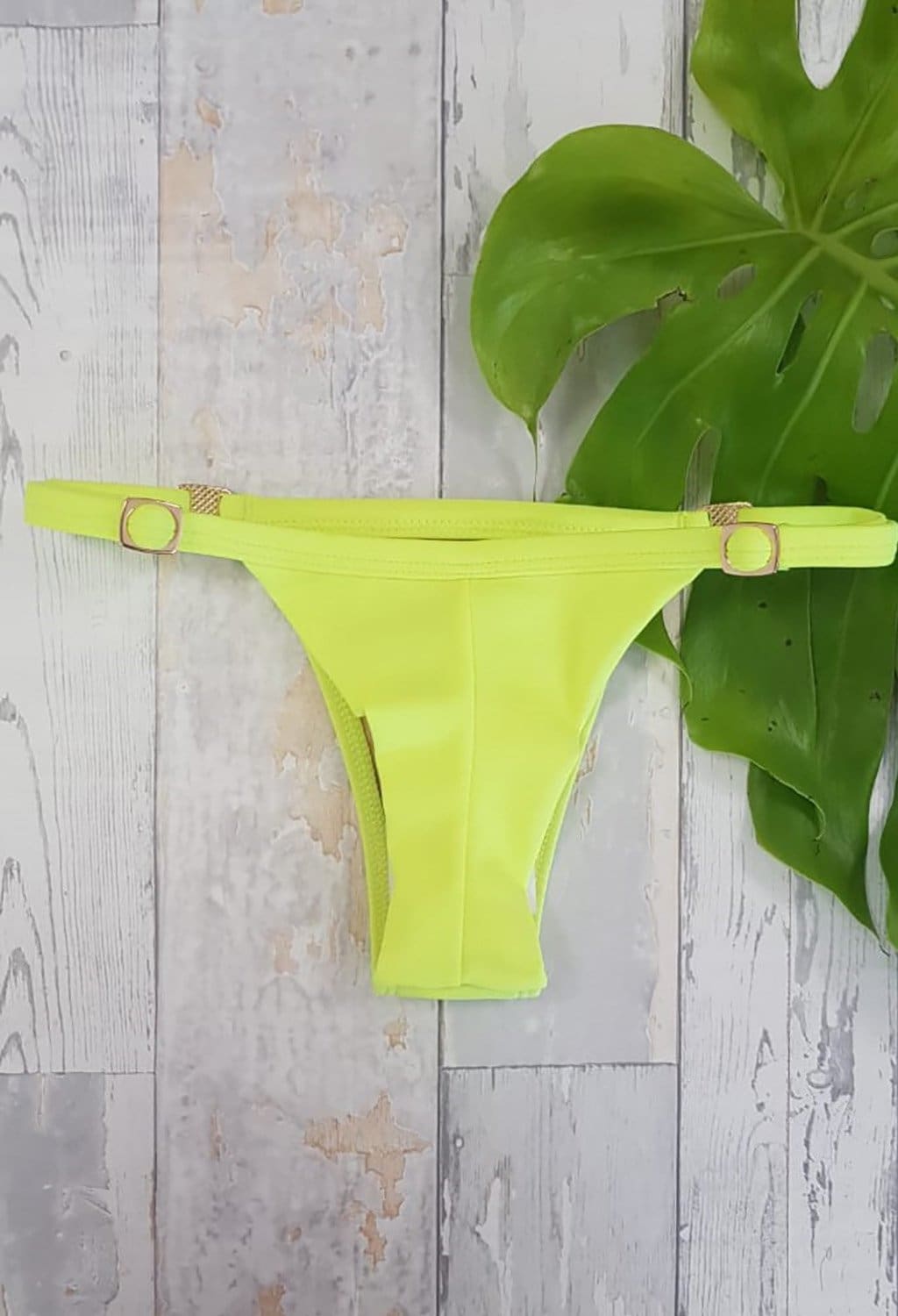 Neon Yellow Bikini Bottoms - Banka Panka - bikiniland