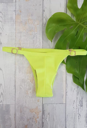 Neon Yellow Bikini Bottoms - Banka Panka - bikiniland