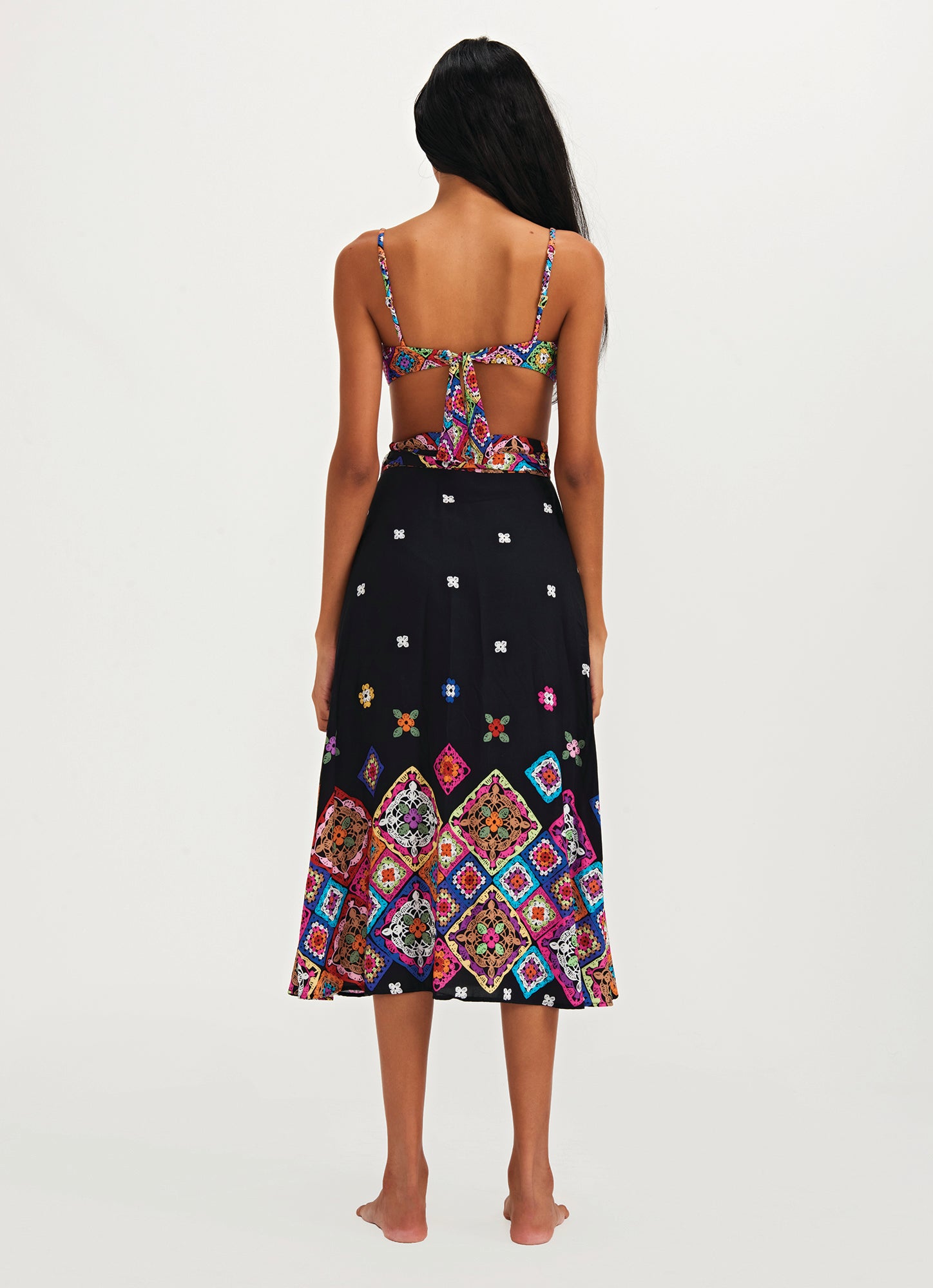 Granny Knit Mid Skirt Triya