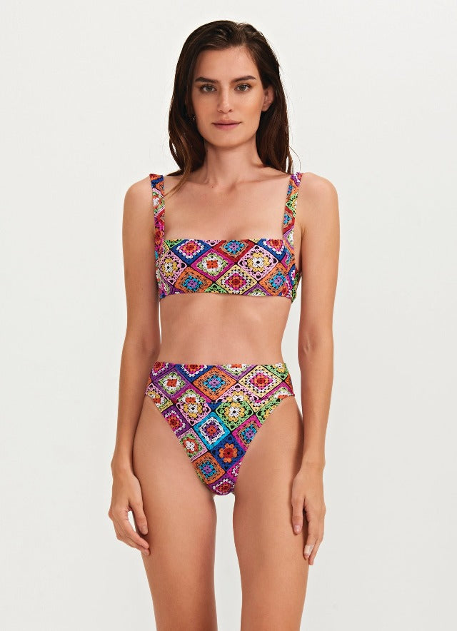 Granny Knit High Waisted Bikini Bottom Triya